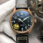 Swiss Replica IWC Big Pilot's Spitfire Bronze Case Black Dial Watch Swiss Made